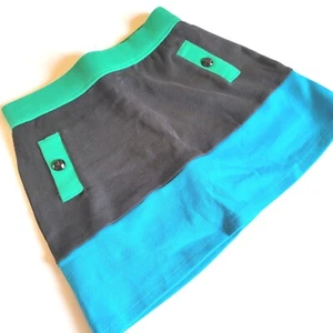 Gymboree Girls sz 5 Fancy Dalmatian Colorblock Ponte Skort NWT Green Blue - Picture 1 of 3