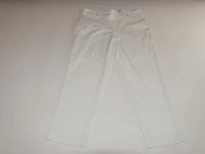 JM Collection Women's Slim Leg Pull On Pants Size 20W NWT White Comfort Waist - Picture 1 of 6