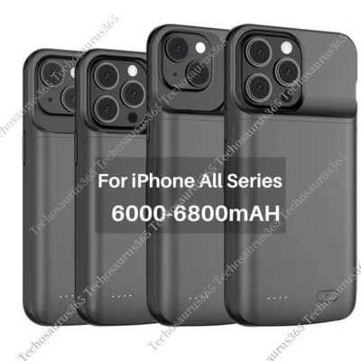 Funda Cargador Batería Externa Banco de Alimentación Cubierta de Carga para iPhone 14 13 12 11 8 Foto 1 de 4