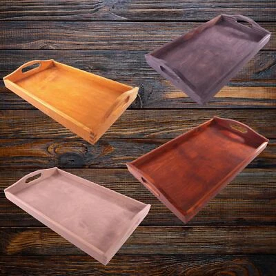 Serviertabletten aus Holz Frühstück Tee Couchtisch Bettplatte | klein bis groß - Bild 1 von 4