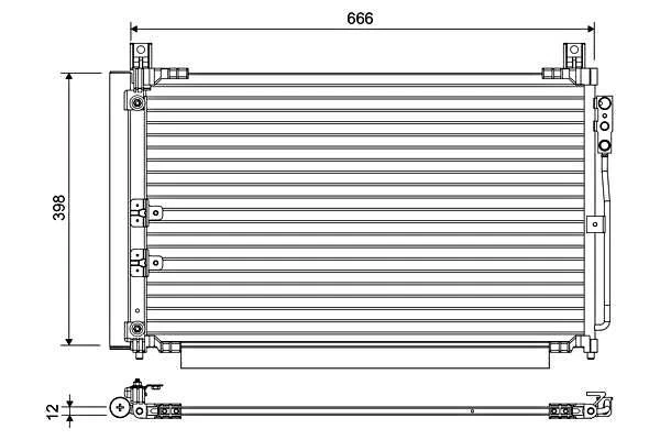 VALEO 交流电冷凝器 适用于 INFINITI Q50 50 混合 AWD 13- 921006HA0A — 第 1/1 张图片