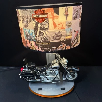 Harley-Davidson Heritage Softail Lamp w/ Night Light & Sounds Shade VTG 2004 - Image 1 of 4
