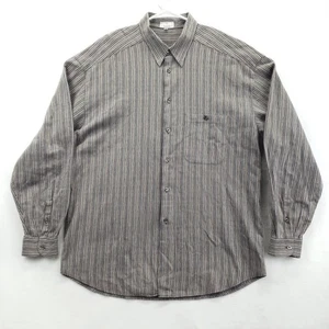 Zanella Shirt Mens Extra Large Multi Stripe Made in Italy Cotton Long Sleeve - Picture 1 of 11