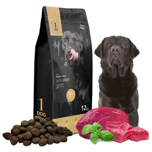 Hundefutter Trockenfutter Hund 12kg Getreidefrei Glutenfrei mit Rind 1DOG - Bild 1 von 12