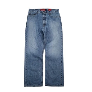 Vintage Y2K Quiksilver Baggy Loose Skater Jeans Size 33x31* 90s Grunge Surf - Picture 1 of 23