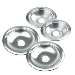Chrome Range Drip Pans compatible with GE, Hotpoint and Kenmore Electric Stov... - Bild 1 von 7