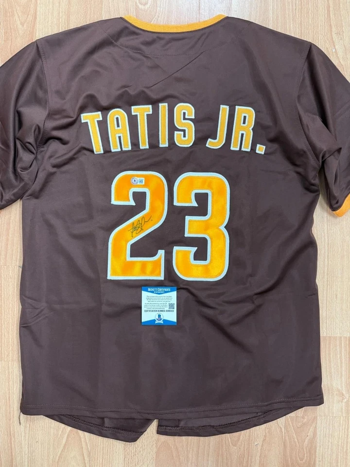 FERNANDO TATIS JR. Autographed San Diego Padres Baseball Jersey Beckett #BD66003 - Image 1 of 1