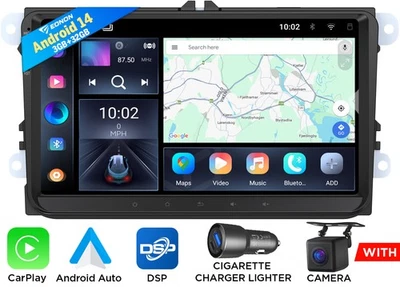 Eonon VWX7 9" Autoradio GPS Android 14 Radio Für VW Passat Polo Golf 5/6 Tiguan - Bild 1 von 4