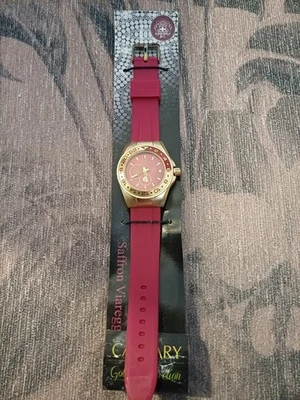 NUEVO Reloj Pulsera Calgary Rojo Hombre Puede Requerir Batería  - Imagen 1 de 4
