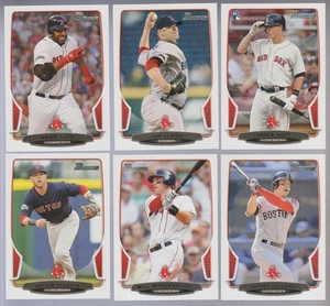 Boston Red Sox COMPLETO 2013 BOWMAN Equipo Set 6 Cartas CAMPEONES DE LA SERIE MUNDIAL - Imagen 1 de 2