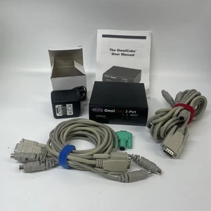 Belkin OmniCube (F1D092) External KVM Switch PS/2 w/ Power Cord & Comm Cables - Picture 1 of 10