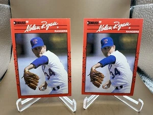 NOLAN RYAN 1990 Donruss - No Period after INC & Period after INC #166 - Picture 1 of 2
