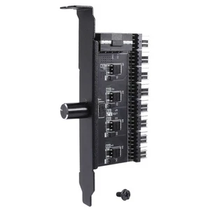 PC 8 KanäLe LüFter Hub LüFter Drehzahl Regler für CPU GehäUse HDD VGA PWM L8265 - Afbeelding 1 van 2