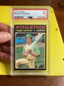 1971 Topps #20 Reggie Jackson A’s PSA 7 NM - Picture 1 of 4