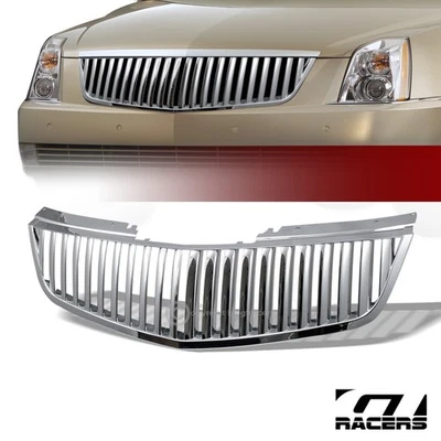 Protector de parrilla de parachoques delantero vertical cromado ABS para Cadillac Dts 2006-2011 Foto 1 de 4