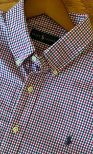 Polo Ralph Lauren Men's XL Plaid Check Box Button Down Dress SHIRT - Picture 1 of 5
