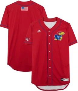 Kansas Jayhawks Team-Issued Red Jersey from the Baseball Program Size 50 - Picture 1 of 3