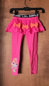 NWT LOL Surprise Pants Pink Youth 5-6 years Neon Q.T. PatPat Bows - Picture 1 of 5
