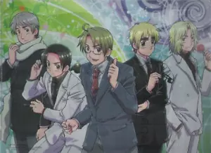 clear file folder promo Hetalia Axis Powers anime Japan UK USA France Russia - Picture 1 of 2
