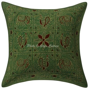 Embroidered Cushion Cover Bohemian Throw Pillow Case Hippie Gypsy Home Decor - Picture 1 of 5