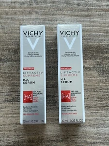 2 x Vichy Liftactiv Supreme HA H.A. Serum 1.5% Hyaluronic Acid .33oz/10mL ea NIB - Picture 1 of 2