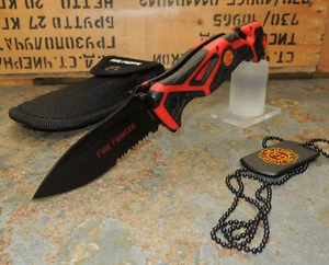 Albainox Messer Feuerwehr Rettungsmesser Fire Fighter Rescue Knife Glasbrecher