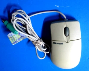 Microsoft Intellimouse 1.1A PS/2 Trackball Mechanical Mouse - Picture 1 of 7