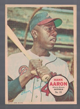 Hank Aaron Atlanta Braves 1967 Topps Pinup Up 5x7 Poster B