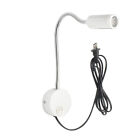 Gooseneck 3W LED Bedside Wall Lamp Fixture Picture Light Plug-in On/Off Button