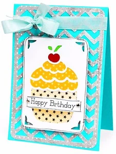 Sizzix Thinlits Birthday #2 3pc #659748 Retail $29.99 by R. Bright NIP Retired - Picture 1 of 10