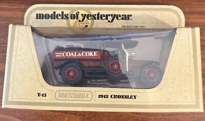 1978 Matchbox Models of Yesteryear #Y-13 1918 Crossley Coal & Coke Free Shipping - Image 1 of 4