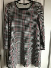 river island red and white dress