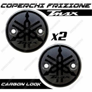 COPERCHI FRIZIONE DX E SX CARBON LOGO DI3 NERO T-MAX TMAX 500 530 2001-2016 - Picture 1 of 3