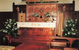 POSTCARD Christ Church (Episcopal), St. Michaels, MD ~ Pulpit - Picture 1 of 2