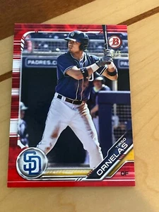Tirso ornelas 2019 BOWMAN Draft RED Parallel PAPER 4/5 BD-84 N0n Auto - Picture 1 of 3