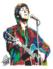 Paul McCartney The Beatles Singer Bass Rock Music Print Poster Wall Art 8.5x11