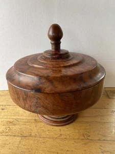 Tabatière ancienne EN BOIS SCULPTE COFFRET BOÎTE En Racine de Thuya - Picture 1 of 6