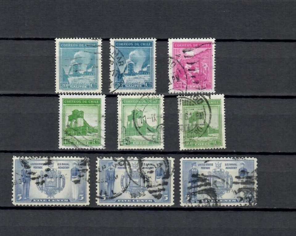 LOTE DE SELLOS CLÁSICOS ANTIGUOS USADOS CHILE AMÉRICA LATINA (CHILE 290) Foto 1 de 1