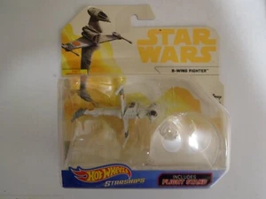 Star Wars Toys Hot Wheels Starships yellow B-wing Fighter - Picture 1 of 2