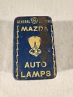 Vintage General Electric Mazda Auto Lampe Blechdose Anfang des 20. Jahrhunderts ~ mit fünf Glühbirnen