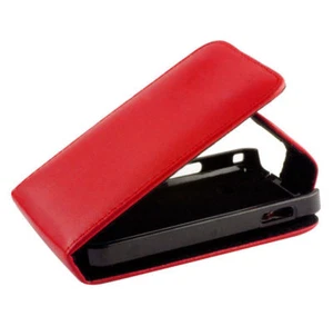 Custodia Flip Sligo Cellulare Protettiva Finta Pelle Pieghevole per HTC One Rot - Foto 1 di 1