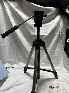 Vintage ProMaster 5800 Deluxe Camcorder Tripod With Fluid Panhead. Nice! - Picture 1 of 13