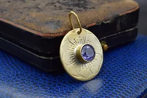 Vintage 1980s jewelry Ukraine russian pendant necklace SILVER 916 old gift old - Picture 1 of 17