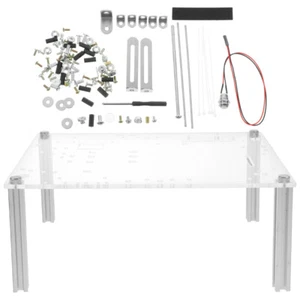 Transparent Motherboard Stand Travel Open Air Computer Case Chassis Base - Picture 1 of 12