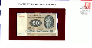 Banknotes of All Nations Denmark 20 Kroner P-49a.3 1972 (1979) UNC A2791A - Picture 1 of 3