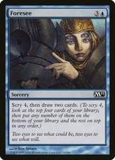1x FOIL Foresee MTG M11 No054 Magic 2011 English NM/Unplay common C card x1