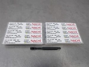 10 NEW! NACHI 10-32 NF MB H4 HSS Spiral Flute Bottoming Taps | L983 / 88300 - Picture 1 of 3