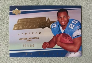 2006 UPPER DECK FOOTBALL 203 BRIAN CALHOUN STAR ROOKIES LIMITED UD EXCLUSIVES NM - Picture 1 of 2