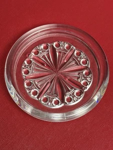 Baccarat Rosace Französisch Klar Kristall Flasche Untersetzer für Wein Champagner - Bild 1 von 9