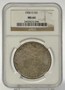 1900 O Morgan Silver Dollar NGC MS-64 New Orleans Minted Collectible Coin - Picture 1 of 8